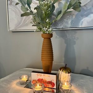 Hand painted acrylic vase